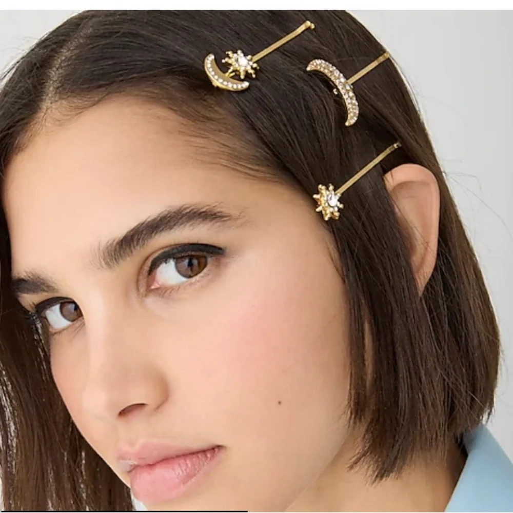 J. Crew Lunar Celestial Bobby Pin Pack. Set of 3. - Picture 2 of 8